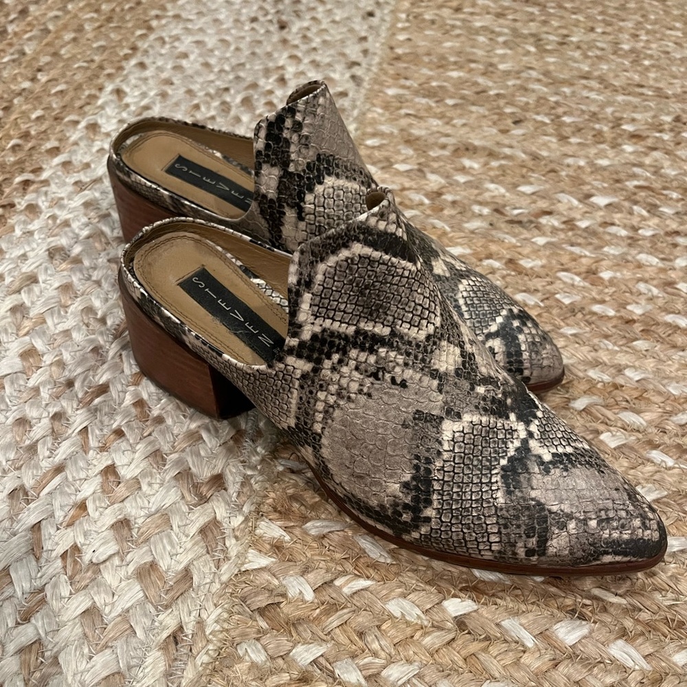 Snake skin booties